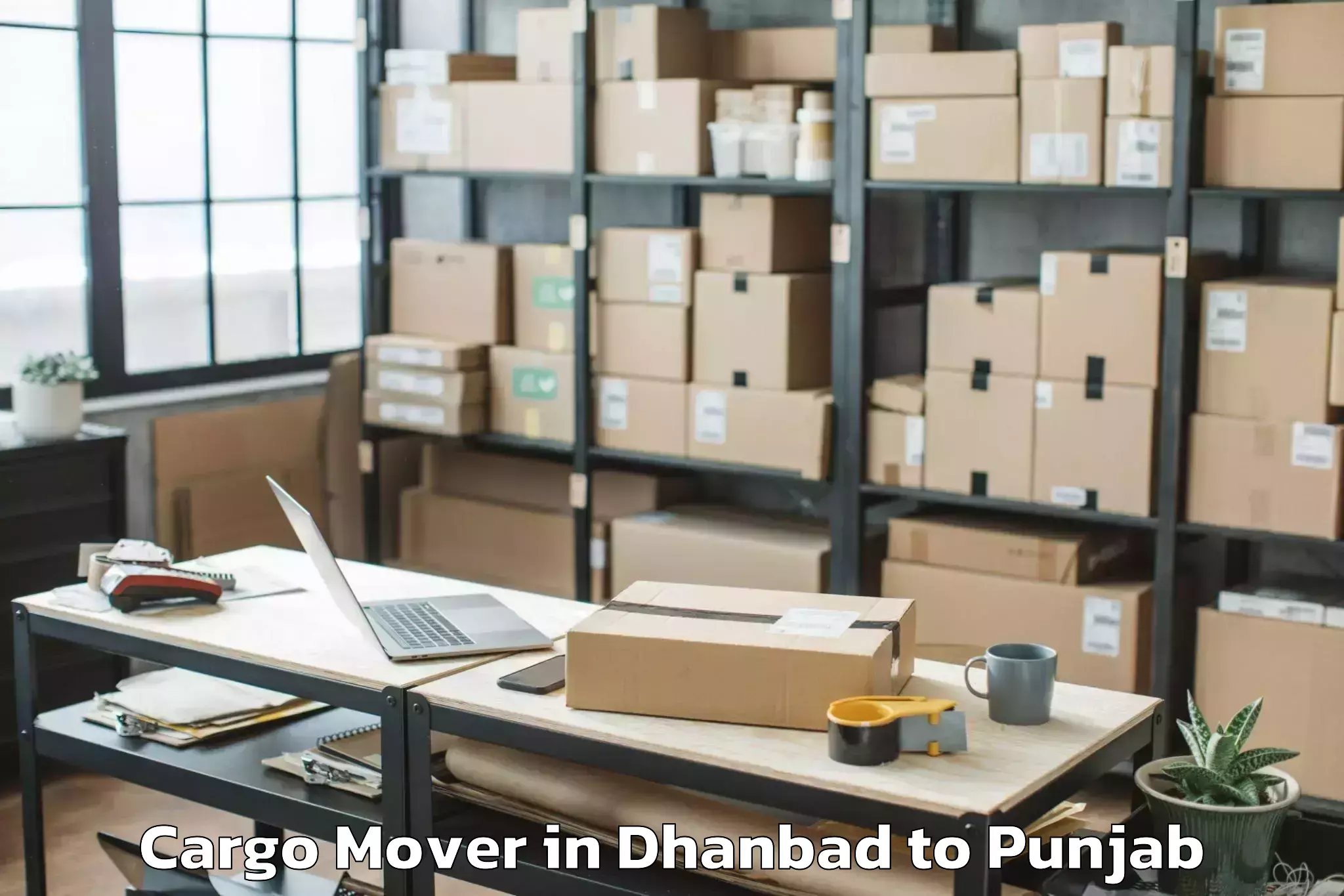 Top Dhanbad to Mehta Chowk Cargo Mover Available